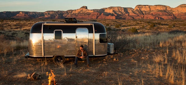 this company rents out high end trailers for camping and corporate