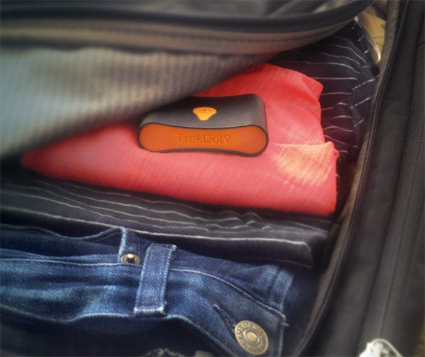 1. Trakdot Luggage Tracker