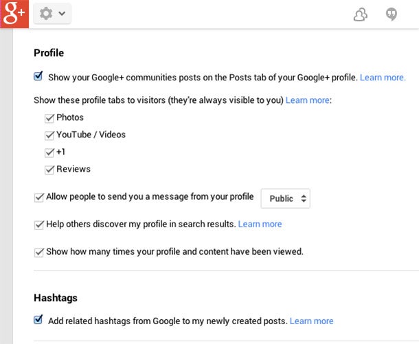 Twelve Things You Should Do on Your Personal Google+ Account Right Now - google profile