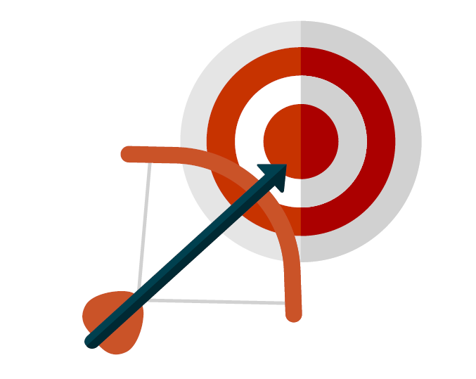 arrow and target