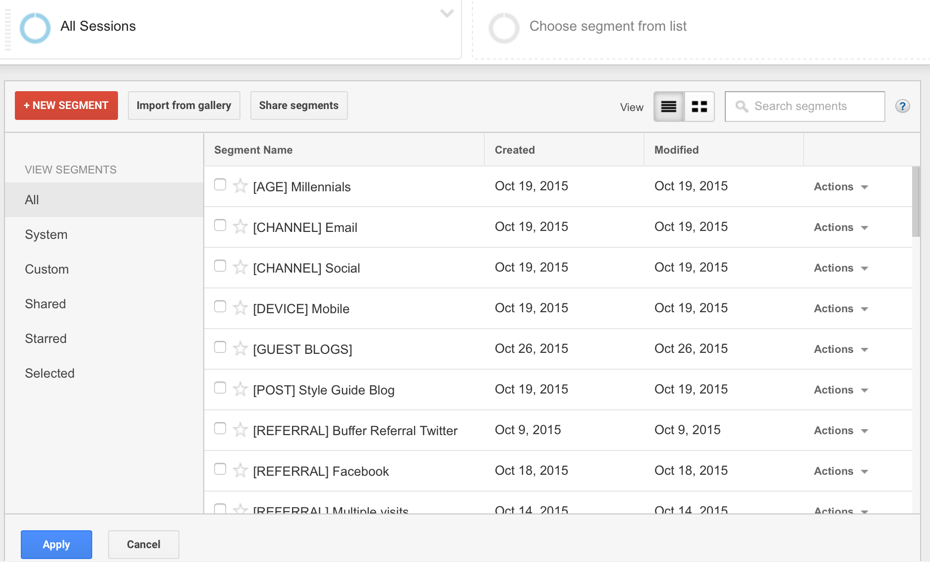 Create Segments 2