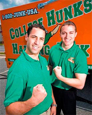 Big men on campus: Omar Soliman and Nick Friedman of College Hunks Hauling Junk