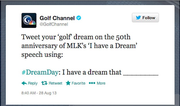 What You Can Learn from the Golf Channel?EUR(TM)s MLK Speech Twitter Slip-up