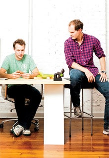 Team Tegu: Chris Haughey (right) and brother Will.