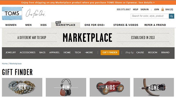 TOMS Creates E-Commerce Hub for Socially Conscious Shoppers Entrepreneur