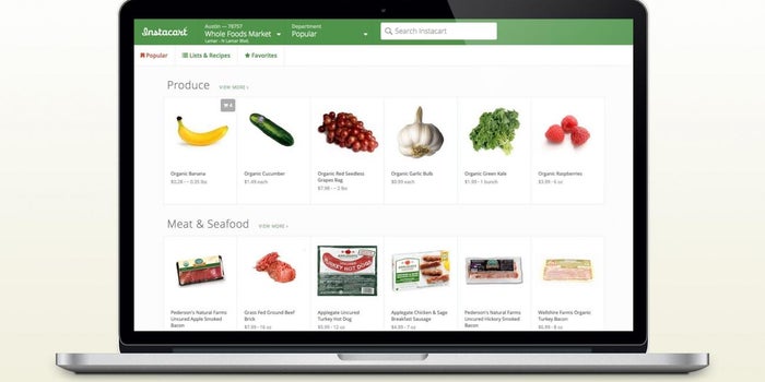 Grocery Delivery Startup Instacart Reportedly Raises $220 Million