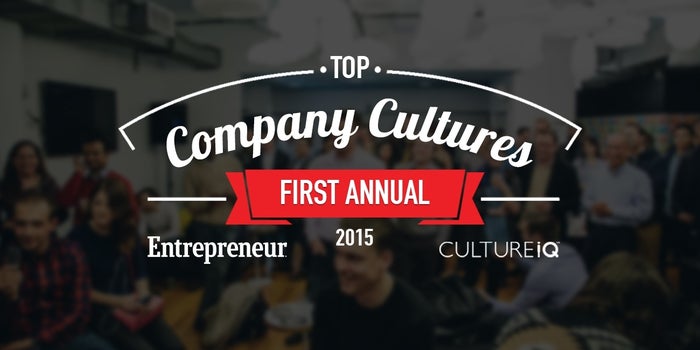 Entrepreneur and CultureIQ Join Forces to Bring You Our First-Annual Top Company Cultures List