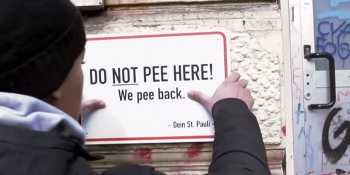 Warning: If You Pee on These Walls, They'll Pee Back at You