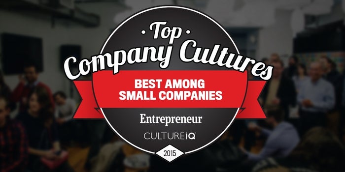 The 25 Best Small-Company Cultures in 2015