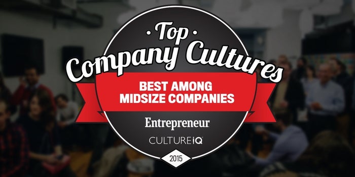 The 25 Best Medium-Sized Company Cultures in 2015