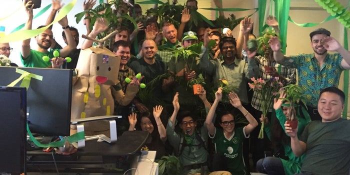Late to a Meeting? On This Team, You Have to Pay Up With an Office Plant.