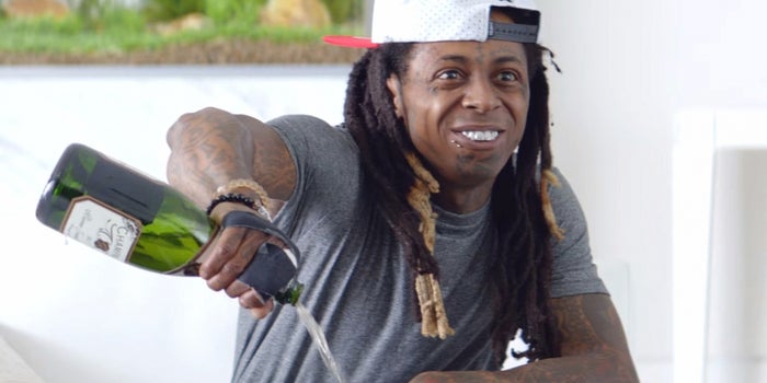 Brain Break: Watch Lil Wayne Bathe Samsung's New Galaxy S7 in Champagne