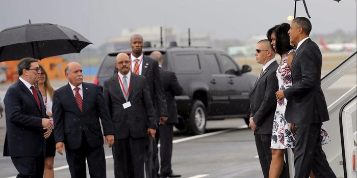 Obama Arrives in Cuba on Historic Visit