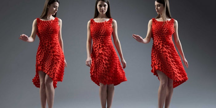 This 3-D Printed Dress Snaps Together to Form Lady Gaga-Like Attire