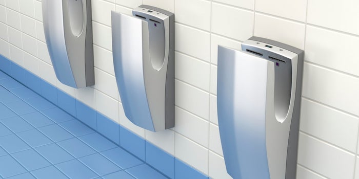 Study Says Jet-Drying Technology Spreads Infectious Agents Further Than Paper Towels
