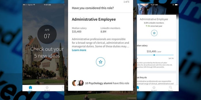 LinkedIn Wants College Students to 'Swipe' Through Their Career Exploration