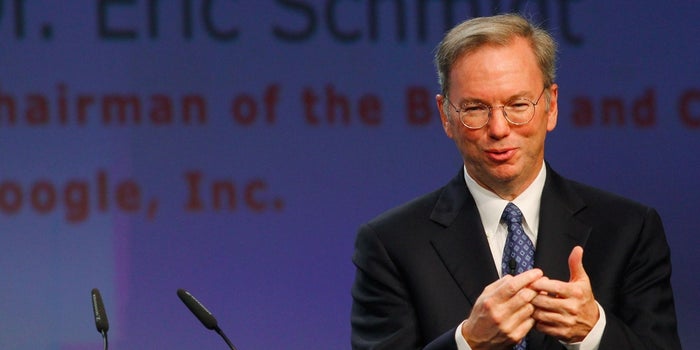 Alphabet's Eric Schmidt: Entrepreneurs Risk It All to Change the World for the Better