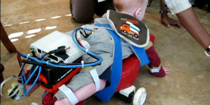 With Robotic Exoskeleton, Scientists Teach Kids to Crawl