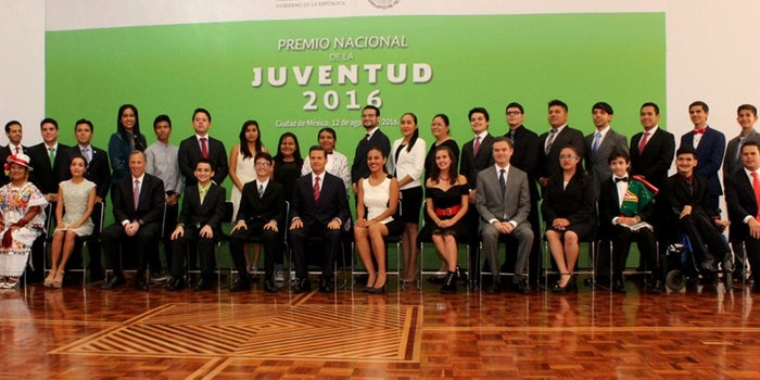 Conoce a los ganadores del Premio Nacional de la Juventud 2016
