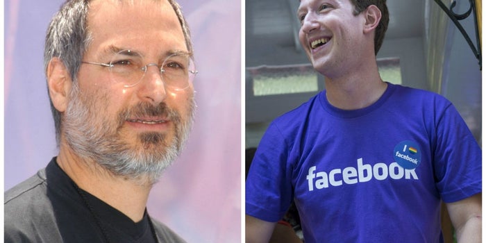 Duelo de líderes: Jobs vs. Zuckerberg