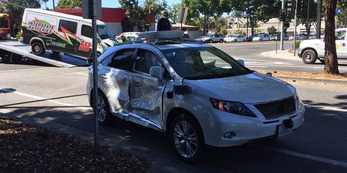 Google Self-Driving Car Involved in Another Crash