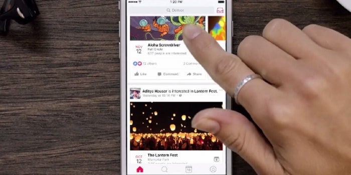 Facebook Launches New Events App