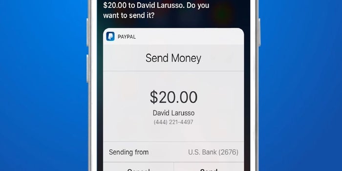 Now Use Your Voice To Send And Request Money
