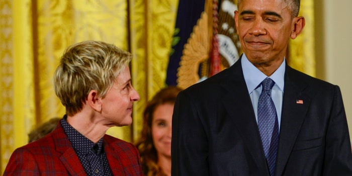 Watch Ellen DeGeneres's Epic Mannequin Challenge at The White House