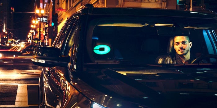 Uber's New Patented Light-Up Sign Will Help You Find Your Ride