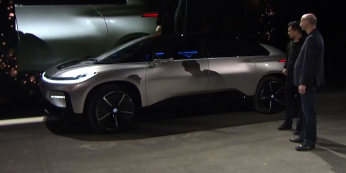 Execs Keep Cool When Faraday Future Parking Demo Fails at CES