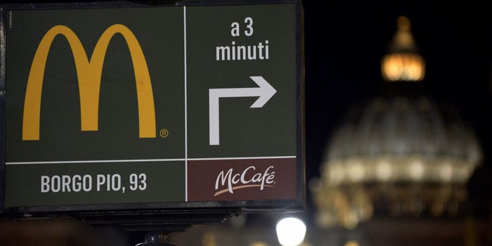 McDonald's to Donate Meals to the Homeless in Vatican City