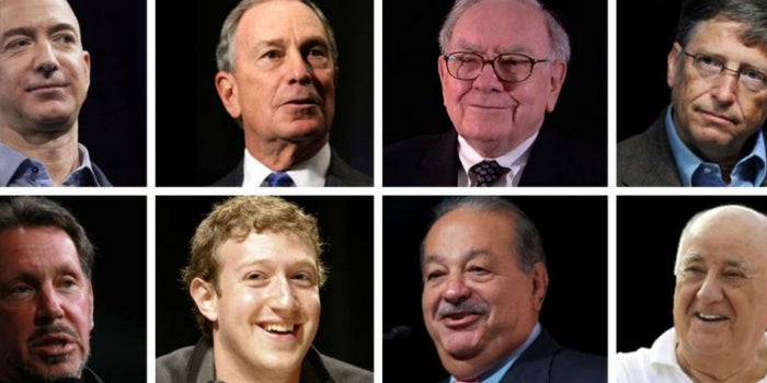 Los 8 millonarios que concentran la riqueza mundial
