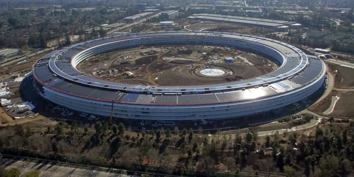 Check Out This Video of Apple's New Futuristic Campus, Shot by a Drone