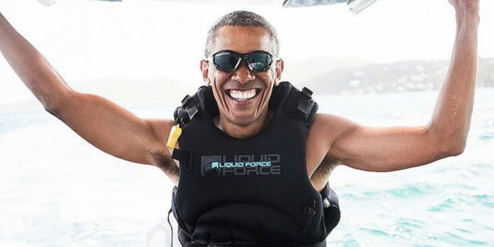 Así se divierte Barack Obama con Richard Branson
