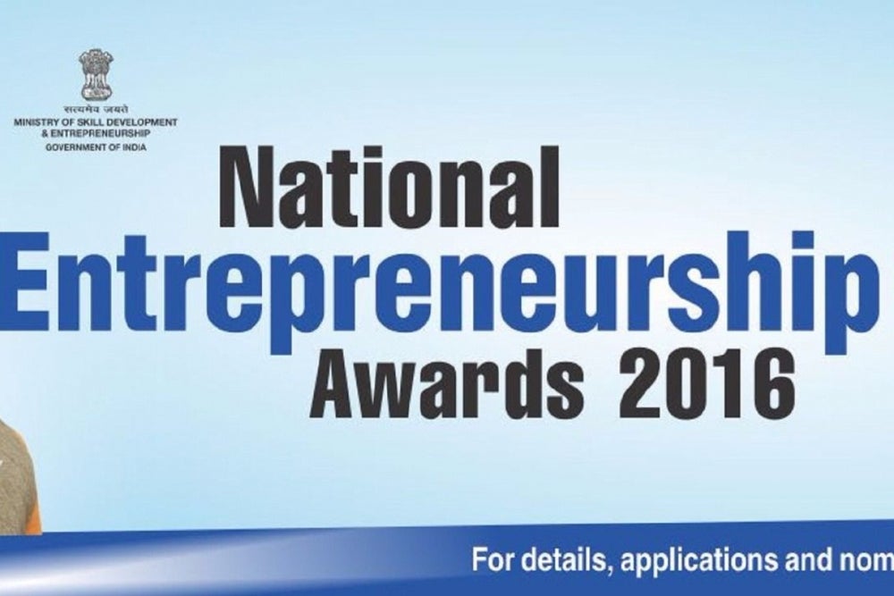 National Entrepreneurship Awards 2016 to Encourage Entrepreneurial Culture in India