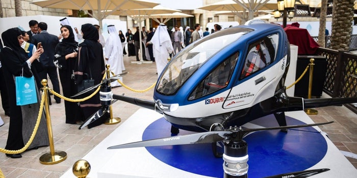 Passenger Drones Will Begin Flying Over Dubai This Summer