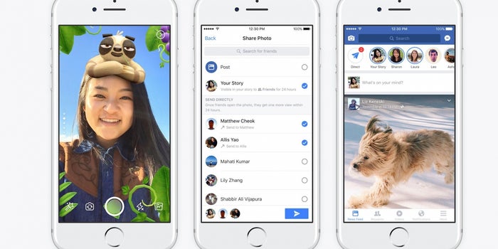 Facebook Adds Nearly Everything Snapchat Does to Its Main App