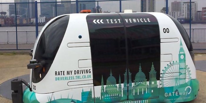 Driverless Shuttle Buses Arrive in London