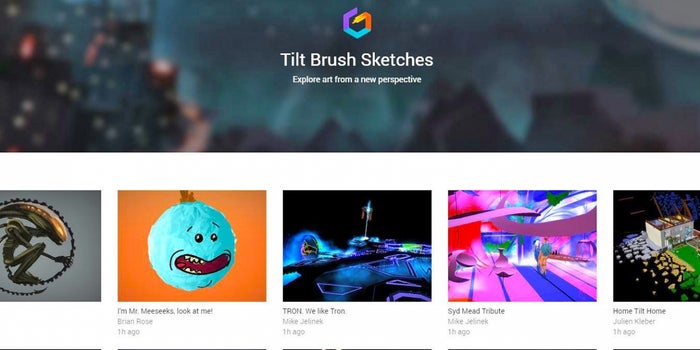 Show Off Your 3D Art in Tilt Brush's New Online Gallery