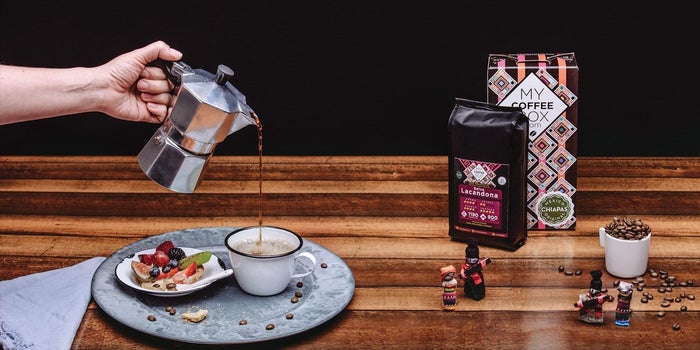 MyCoffeeBox.com, diseño orgánico espectacular