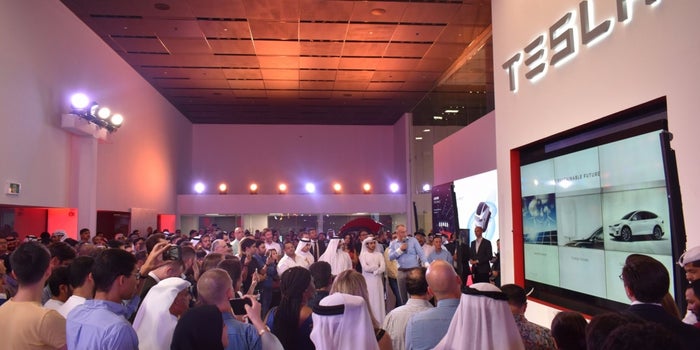 Tesla Opens Its First Middle East Store In Dubai