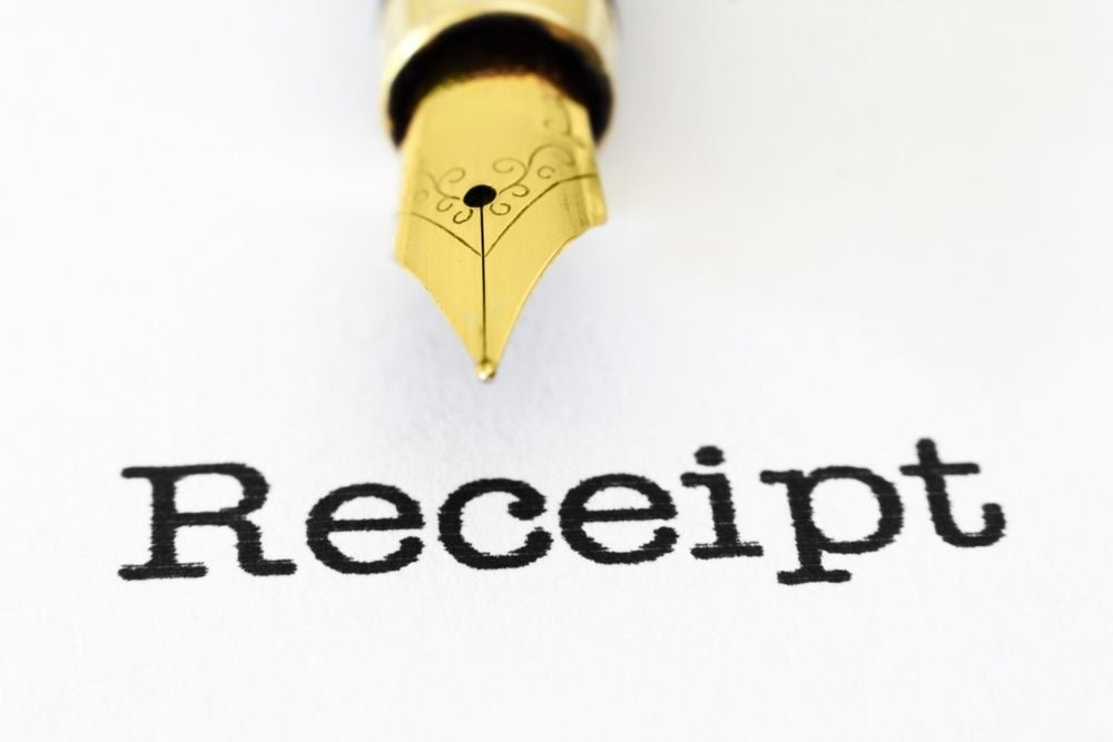 Make notes on receipts about their business purpose