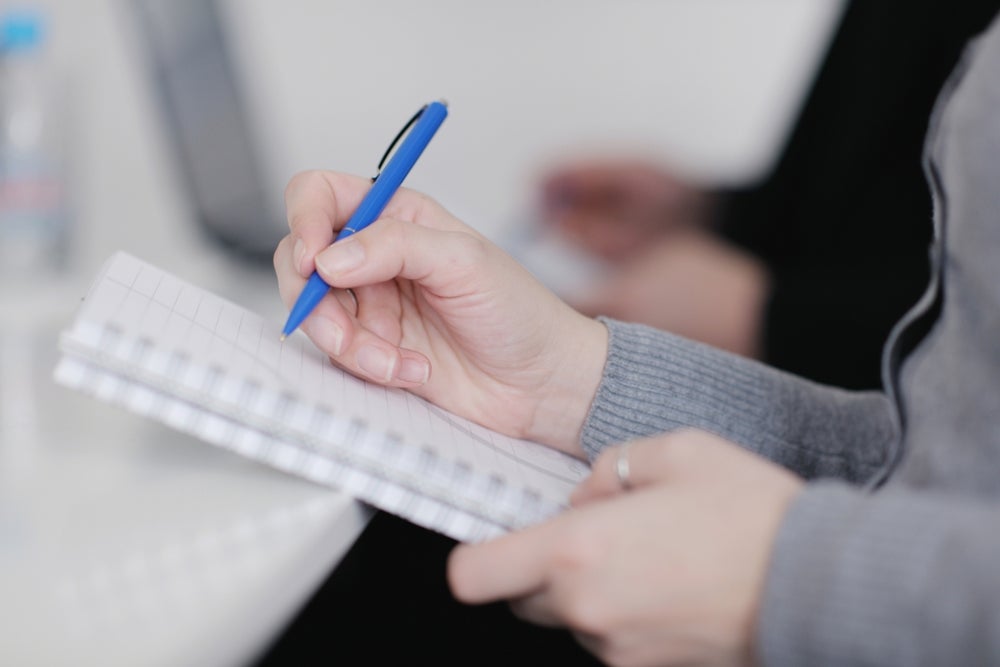 They write to-do lists the night before