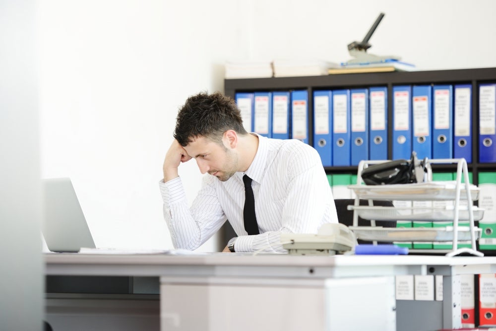 A clenched jaw signals stress