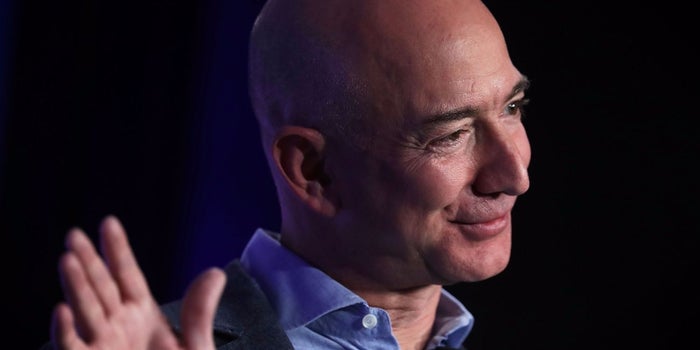Jeff Bezos Just Posted This Weird, Kind of Badass Video of Himself on Top of a Wind Turbine