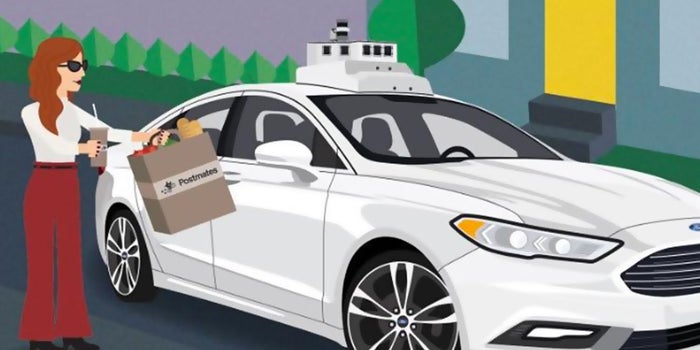 Order Postmates? It Might Arrive Via an Autonomous Ford.