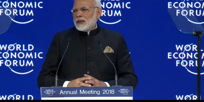 PM Narendra Modi Hardsells India at the World Economic Forum