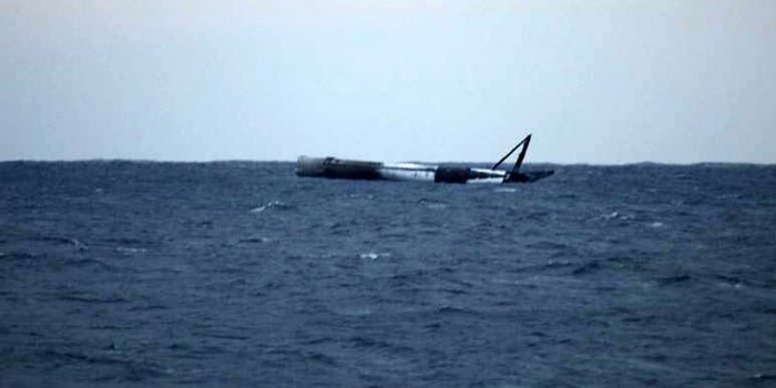 SpaceX Rocket Survives an Intentional Water Landing