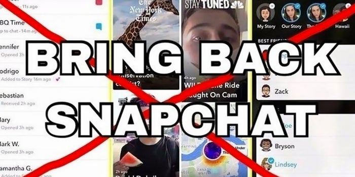 Snapchat Users Are Not Loving the App Update
