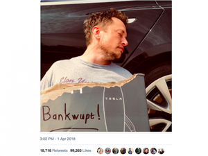Elon Musk Jokes Tesla Is Bankrupt, and Other Great April Fool's Day Pranks